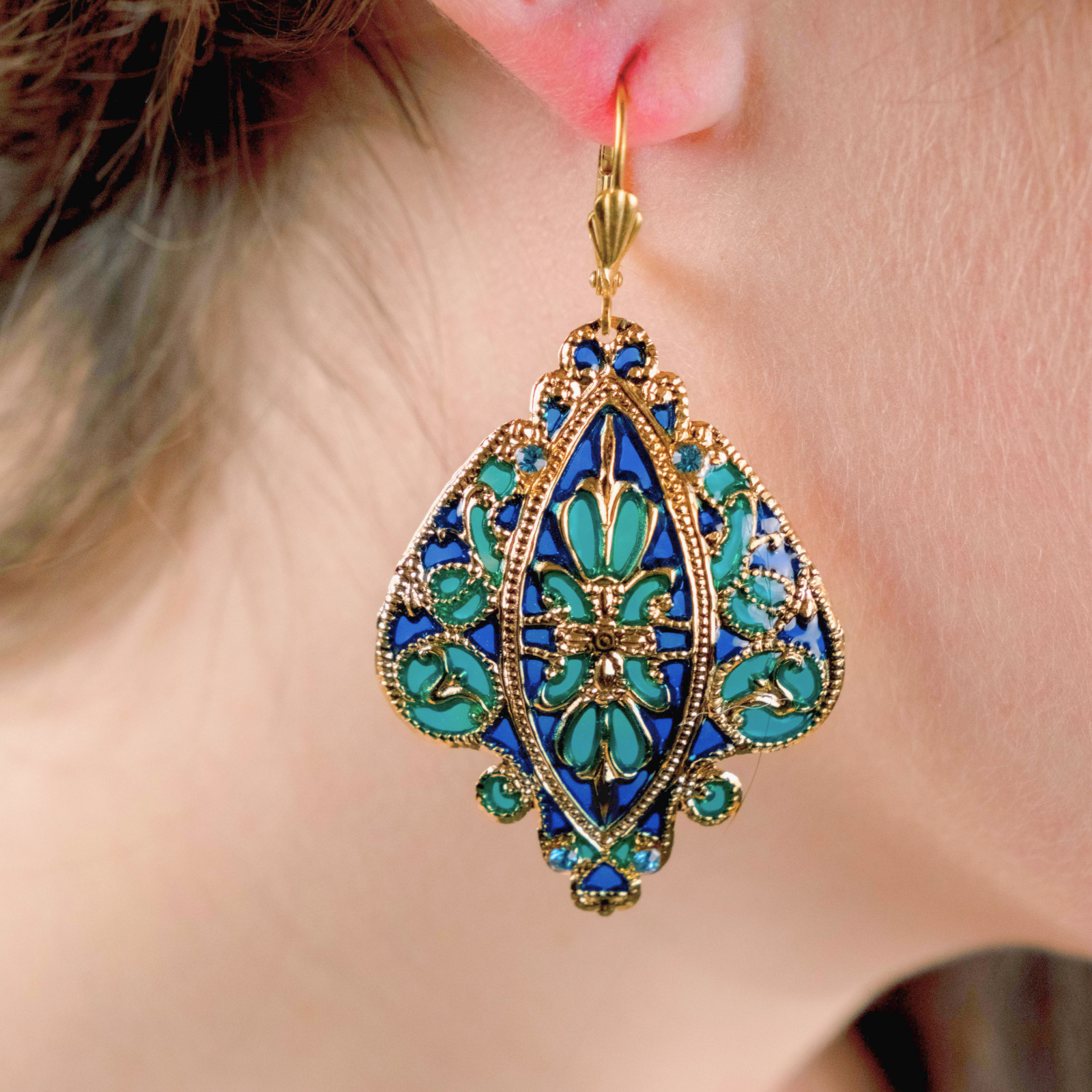 Boucles d'oreilles Tilda dorées