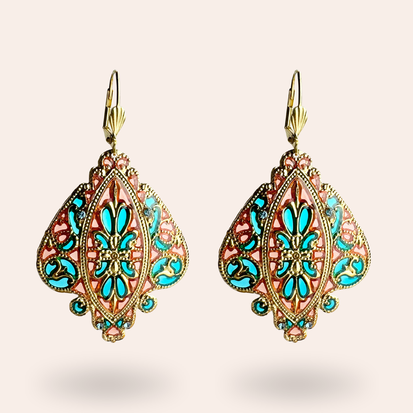 Boucles d'oreilles Tilda dorées