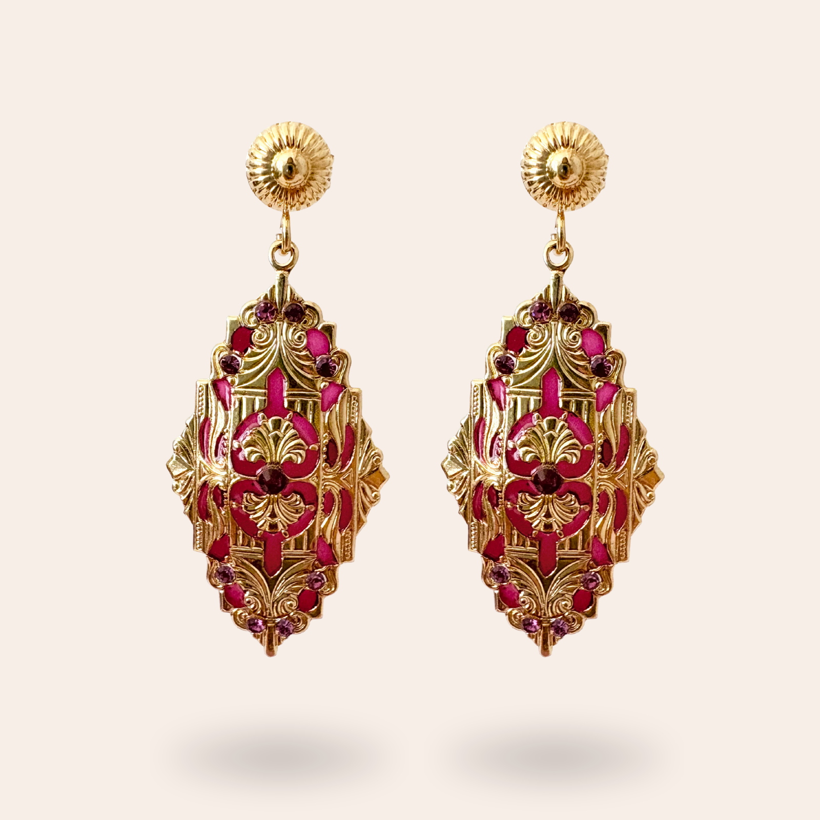 Boucles d'oreilles Bali dorées