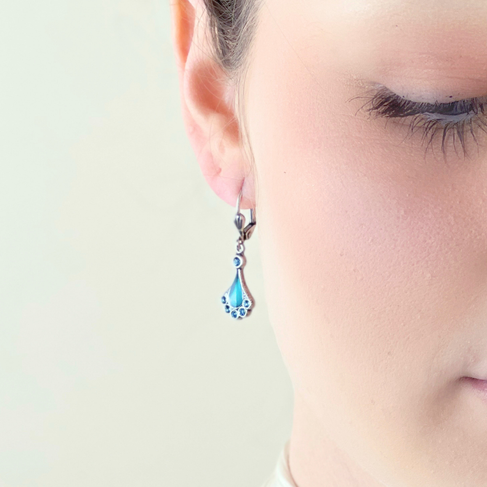Boucles d'oreilles Eventail