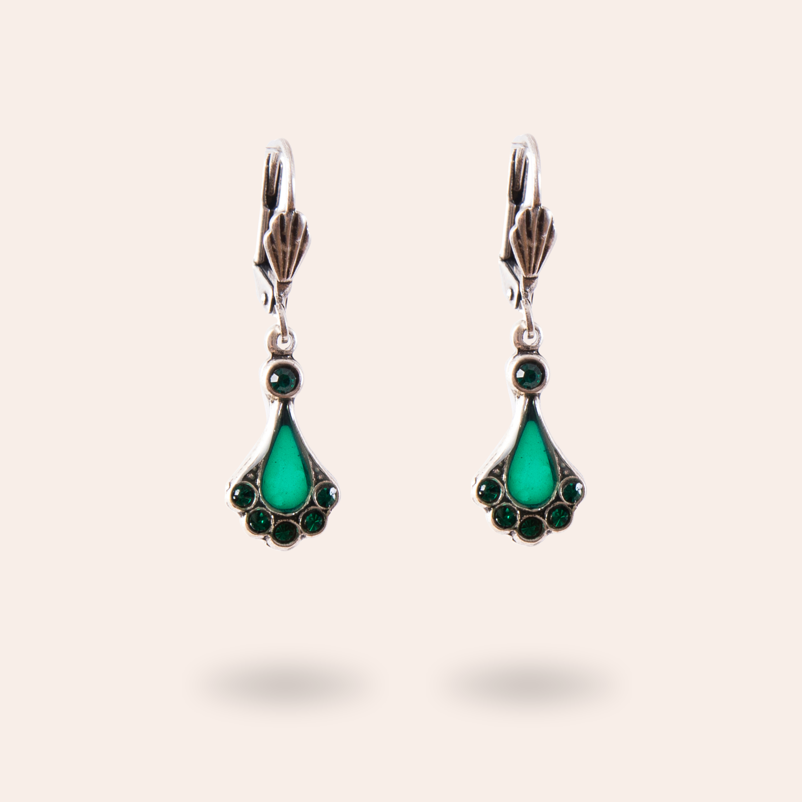 Boucles d'oreilles Eventail