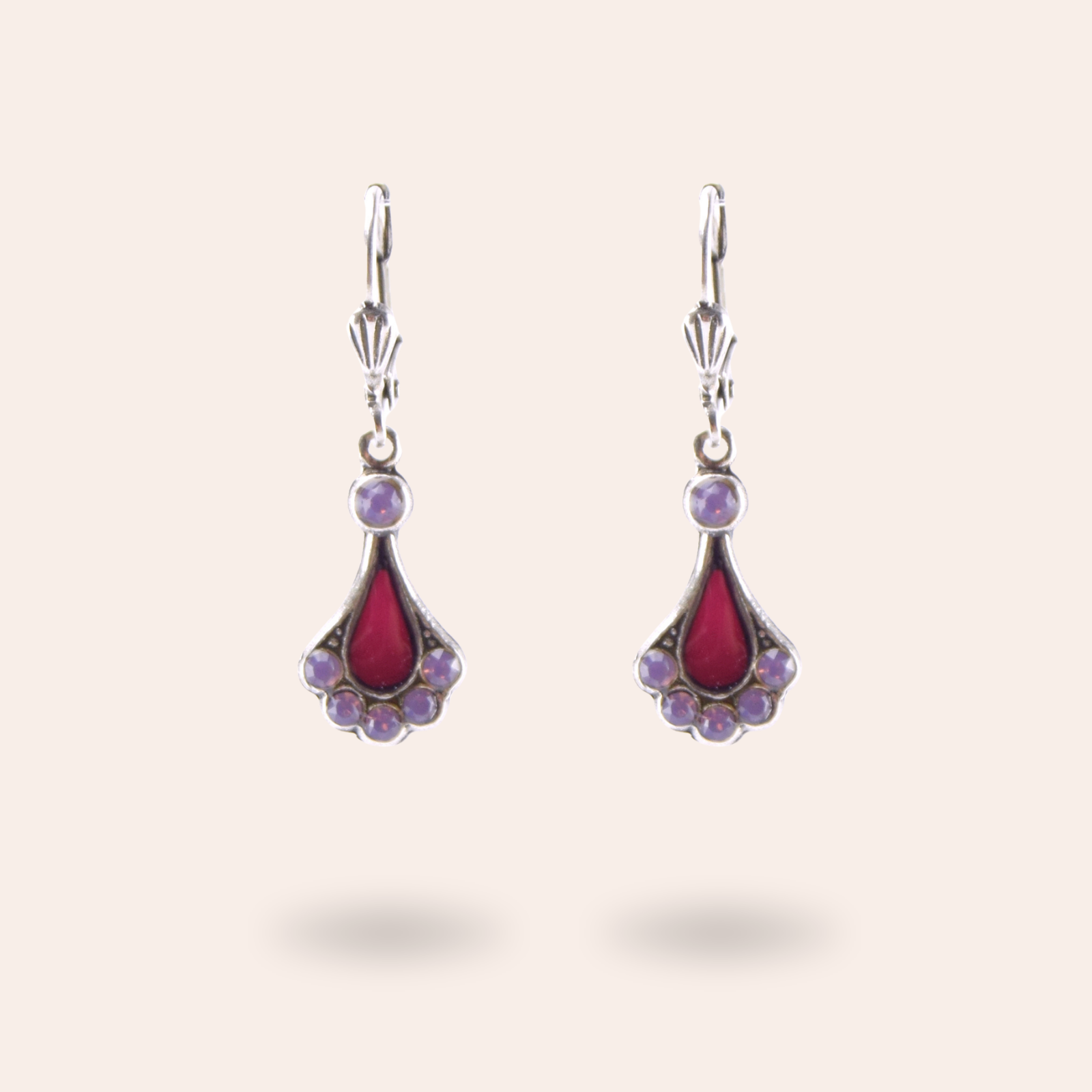 Boucles d'oreilles Eventail