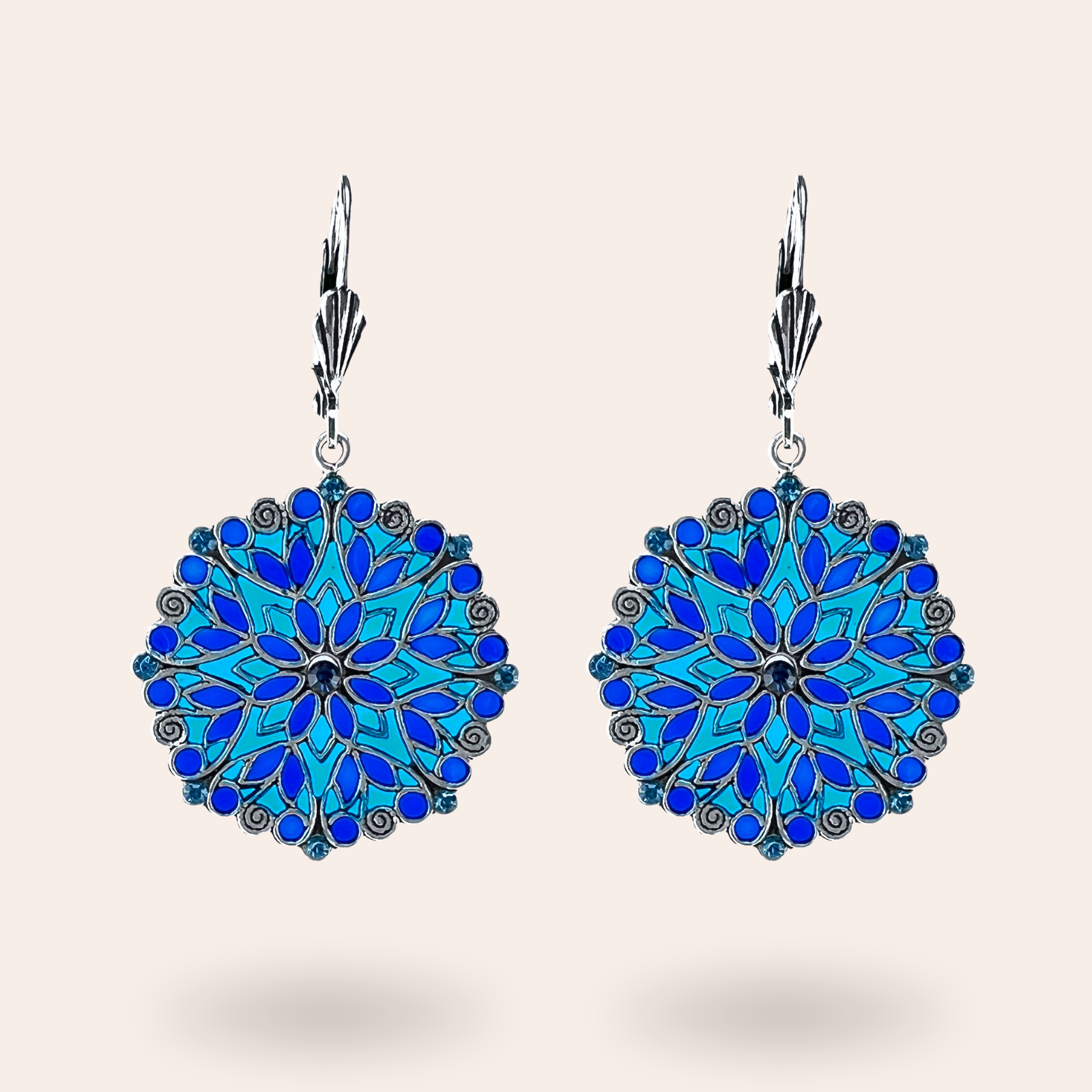 Boucles d'oreilles Violette