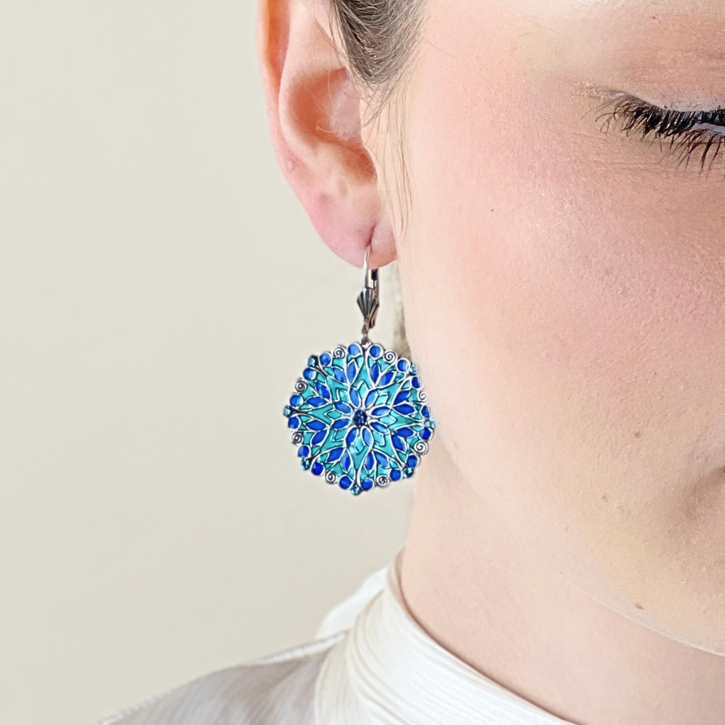 Boucles d'oreilles Violette