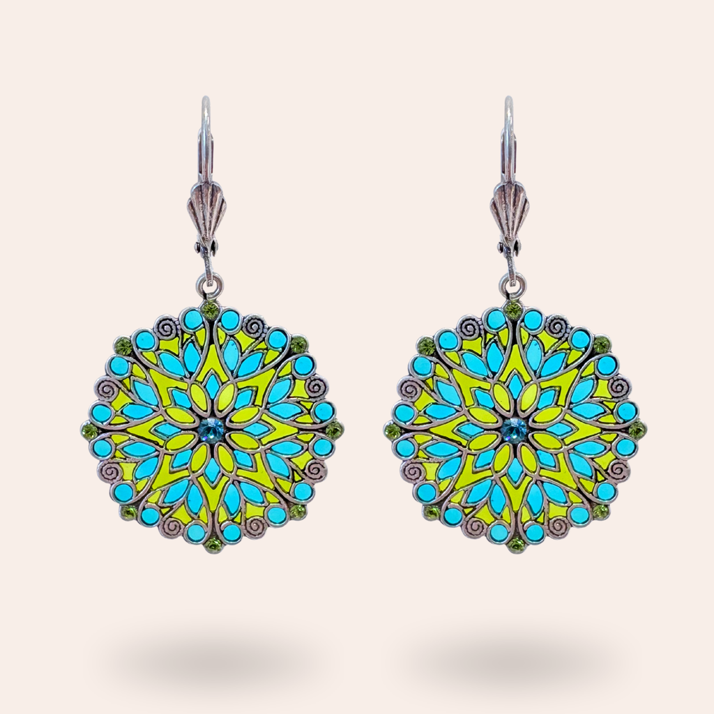 Boucles d'oreilles Violette