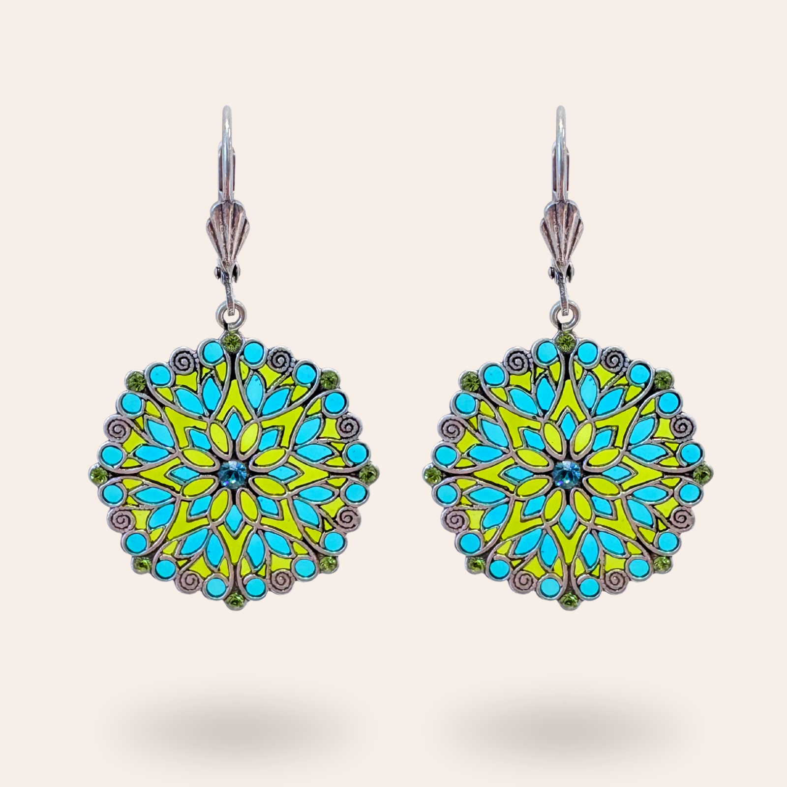 Boucles d'oreilles Violette