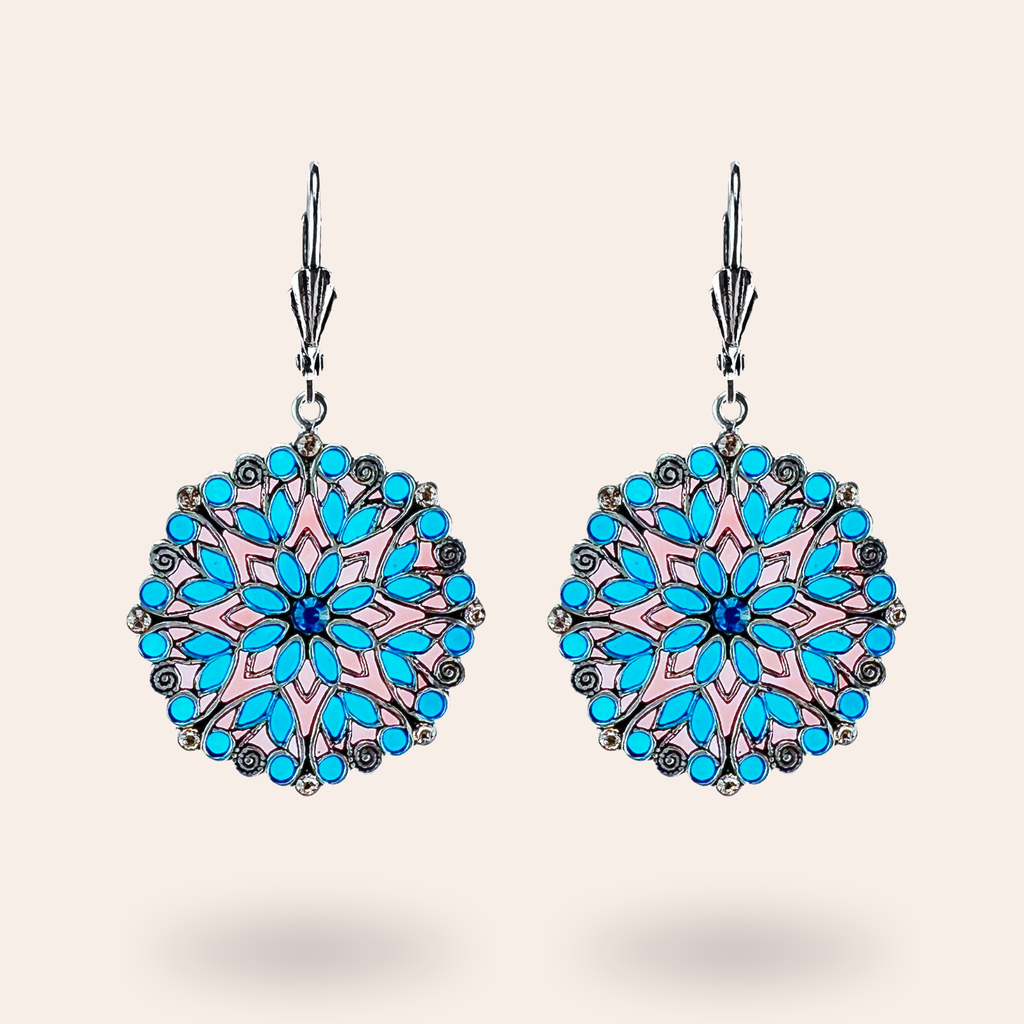 Boucles d'oreilles Violette