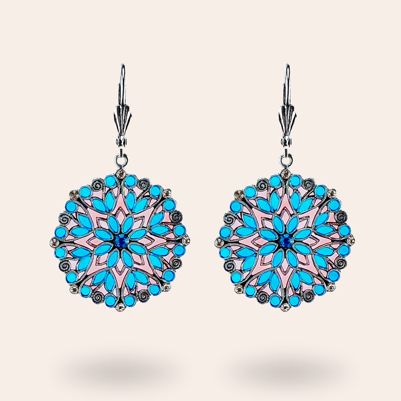 Boucles d'oreilles Violette