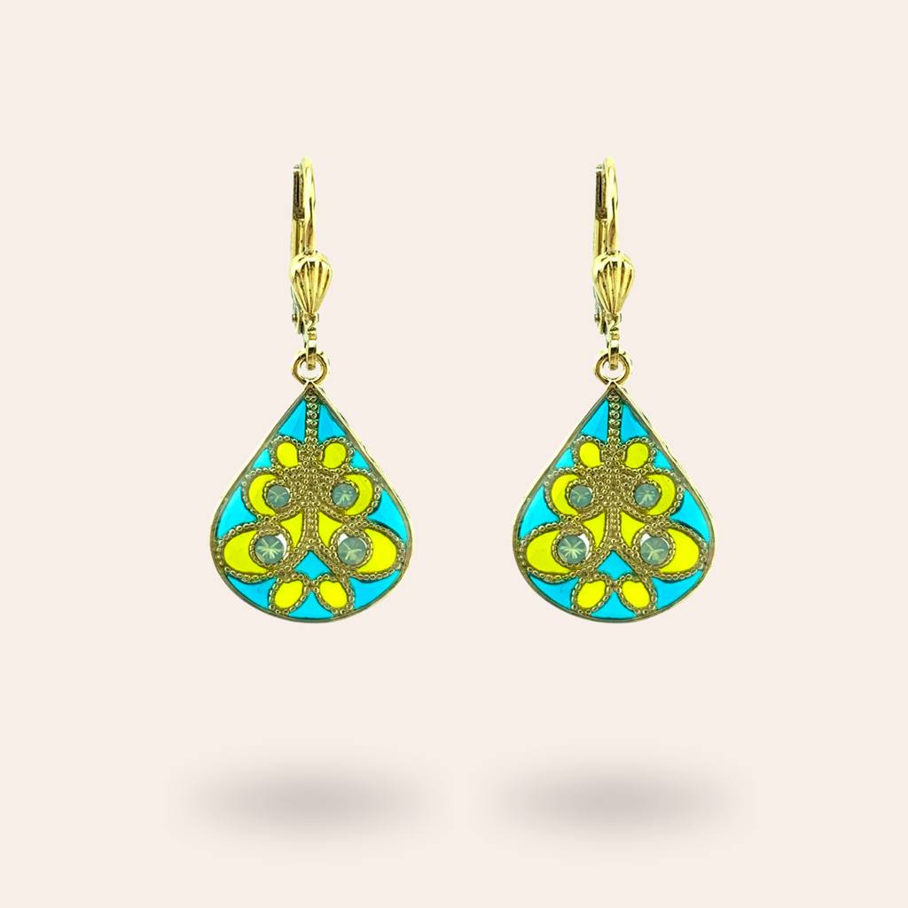 Boucles d'oreilles Entrelacs dorées