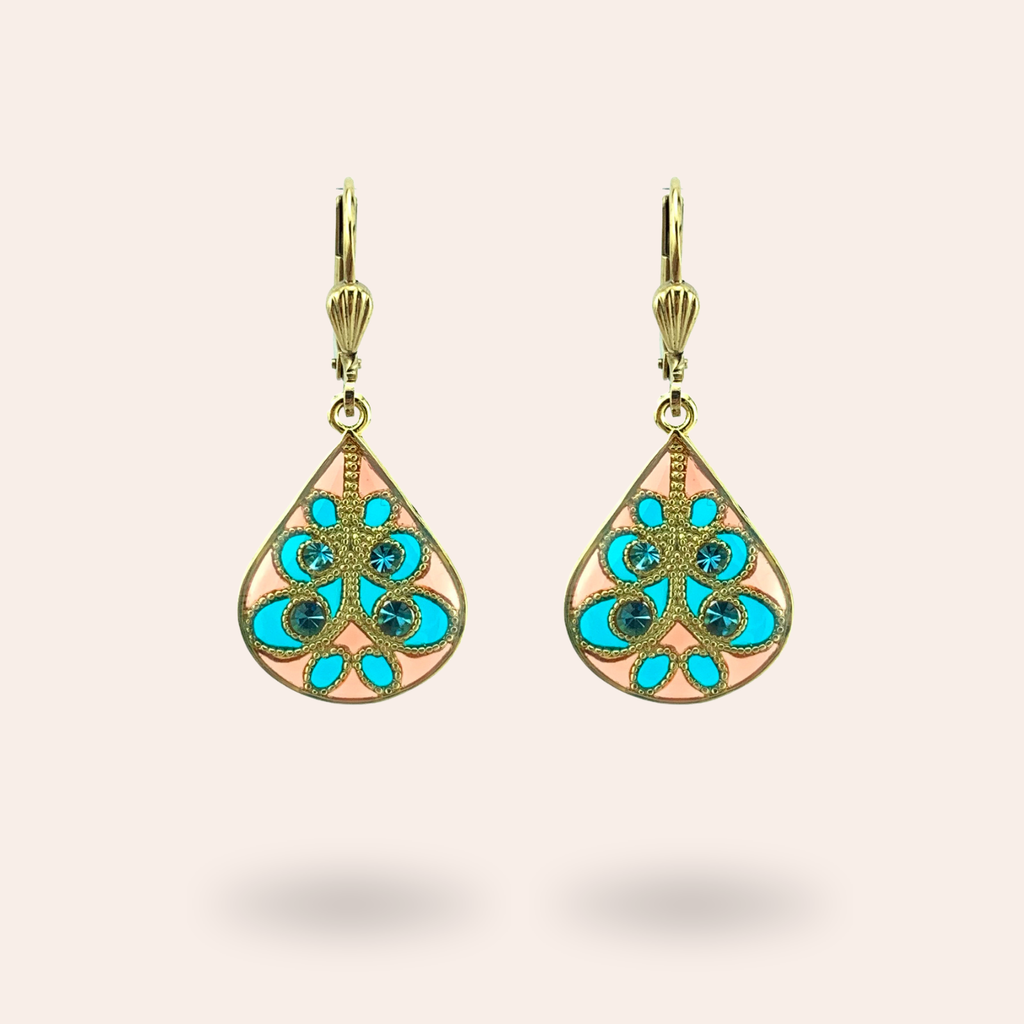Boucles d'oreilles Entrelacs dorées