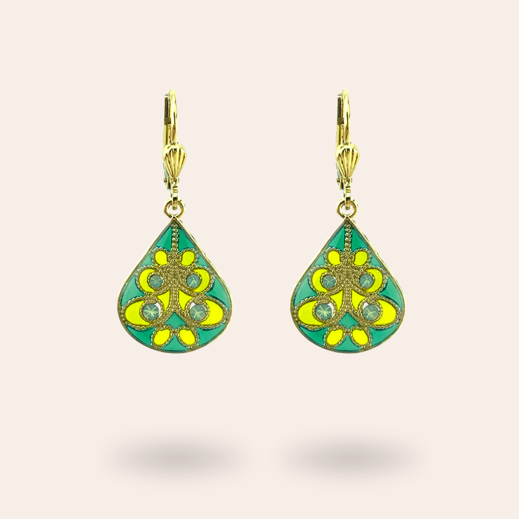Boucles d'oreilles Entrelacs dorées