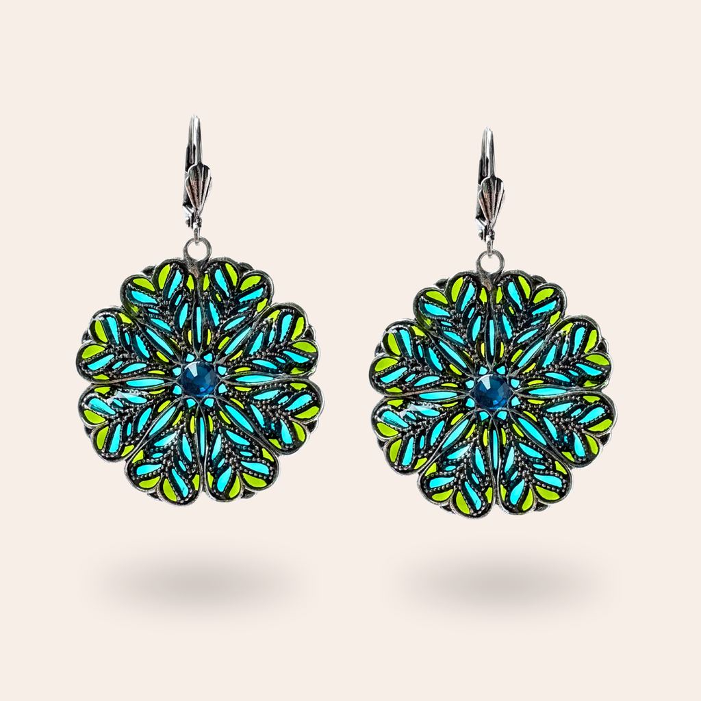 Boucles d'oreilles Florale