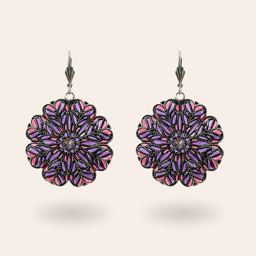 Boucles d'oreilles Florale