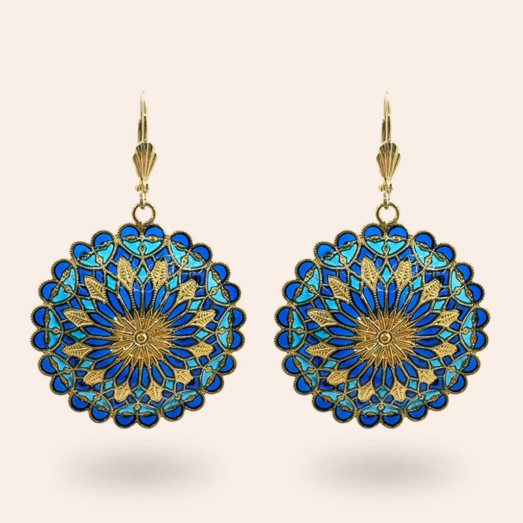 Boucles d'oreilles Notre Dame dorées