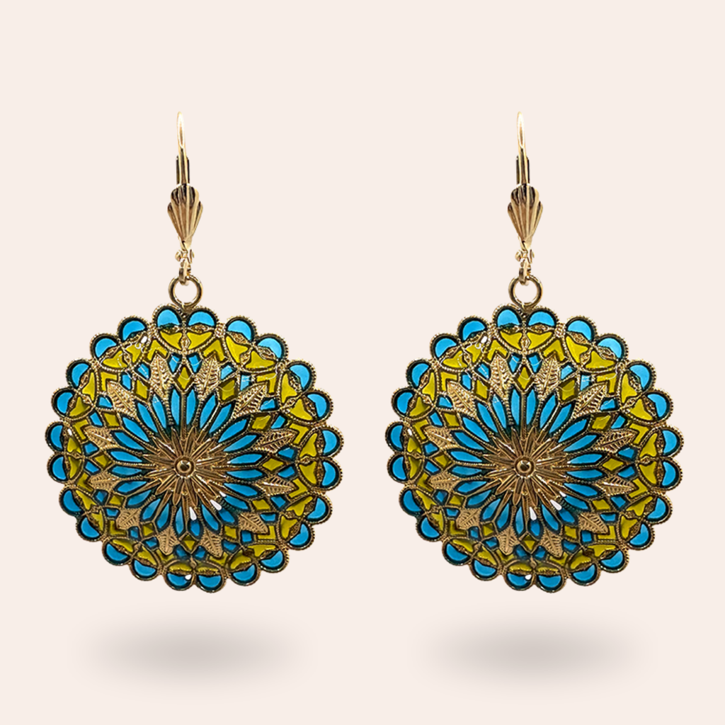 Boucles d'oreilles Notre Dame dorées
