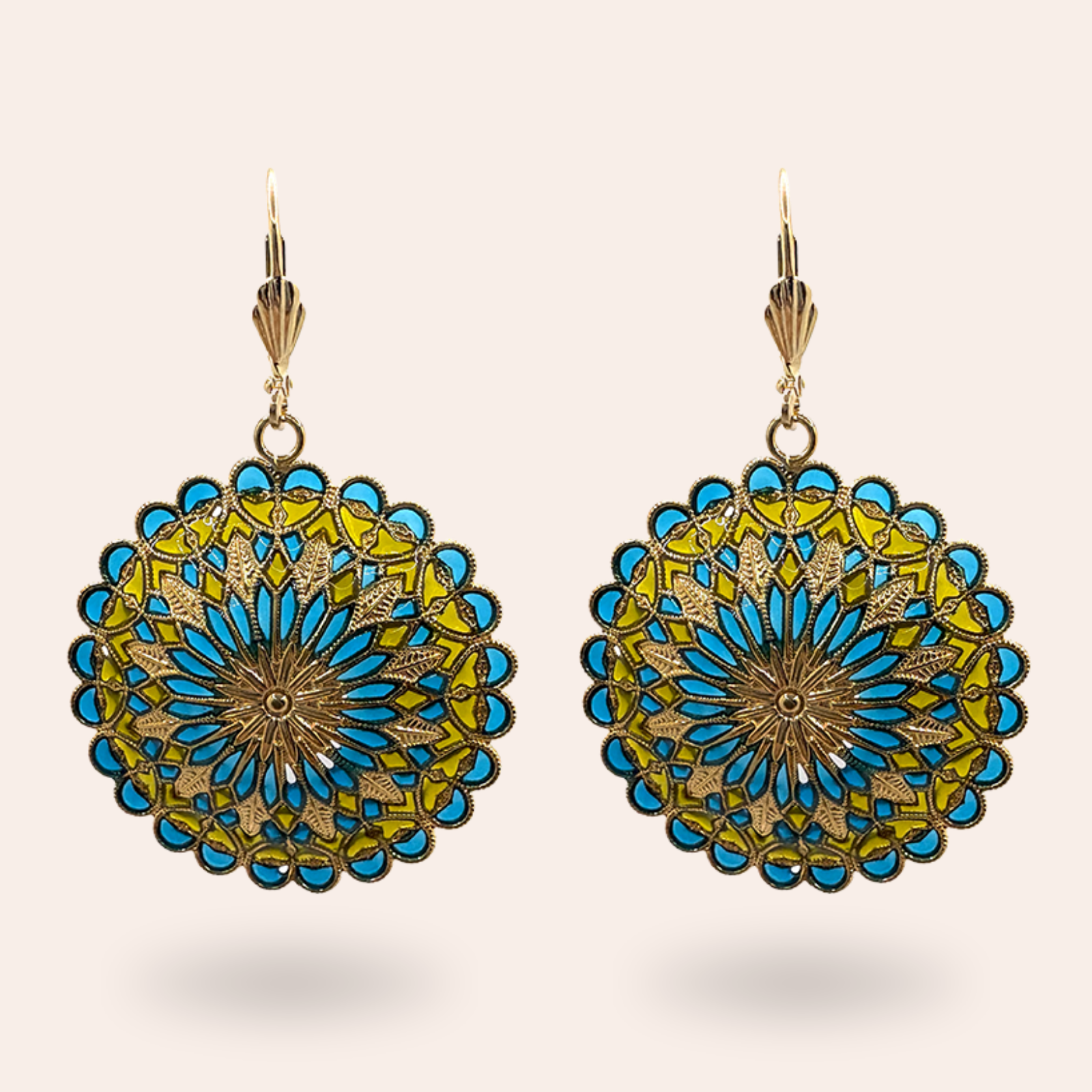 Boucles d'oreilles Notre Dame dorées