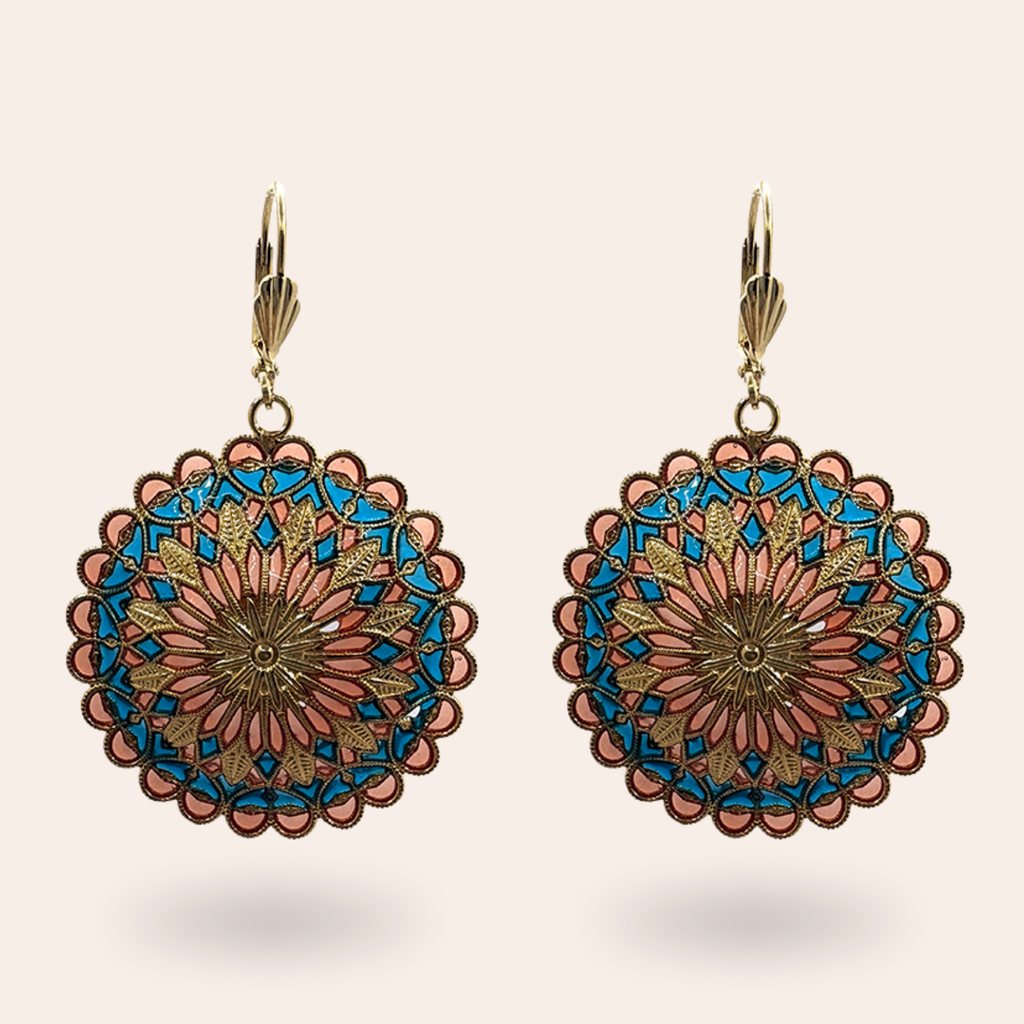 Boucles d'oreilles Notre Dame dorées