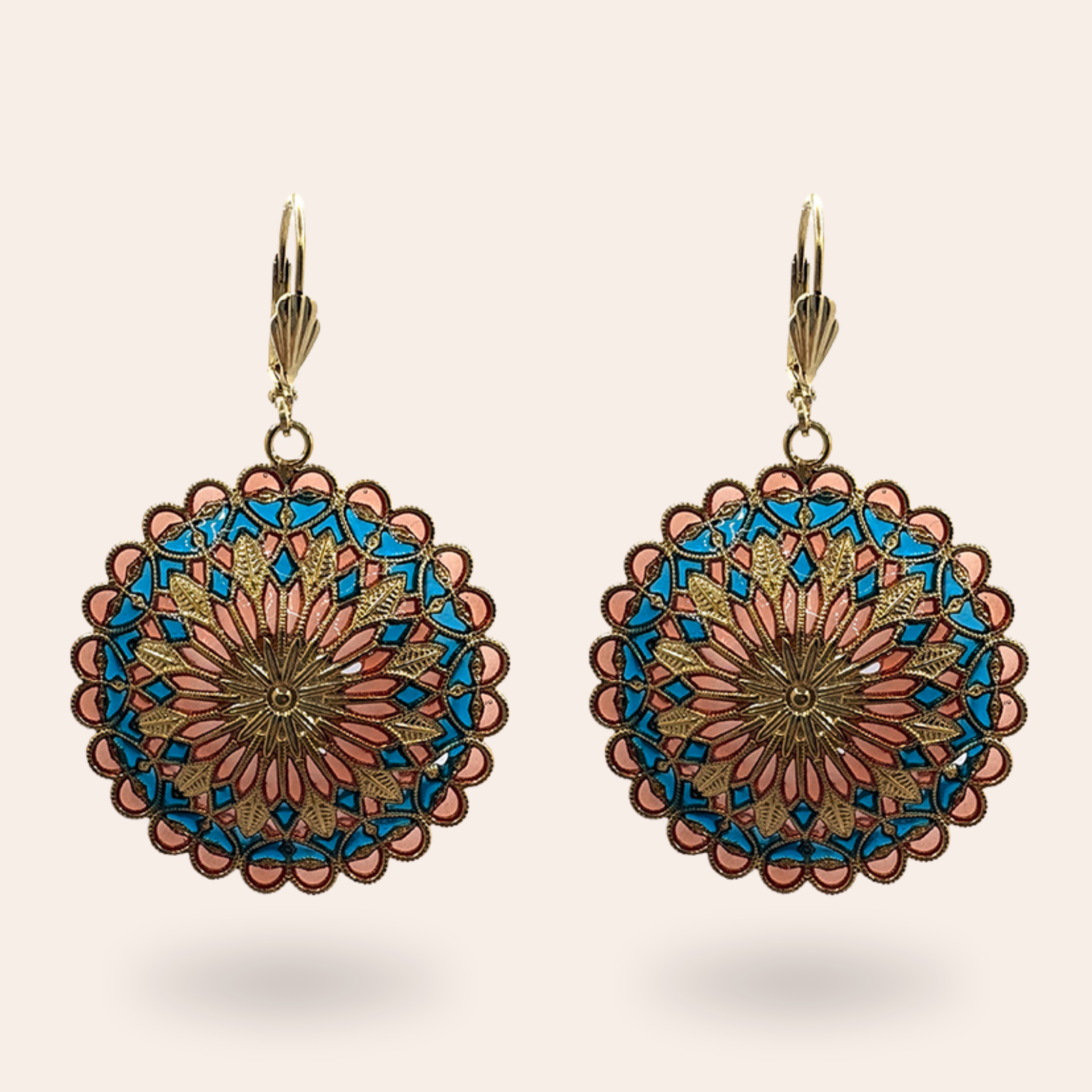 Boucles d'oreilles Notre Dame dorées
