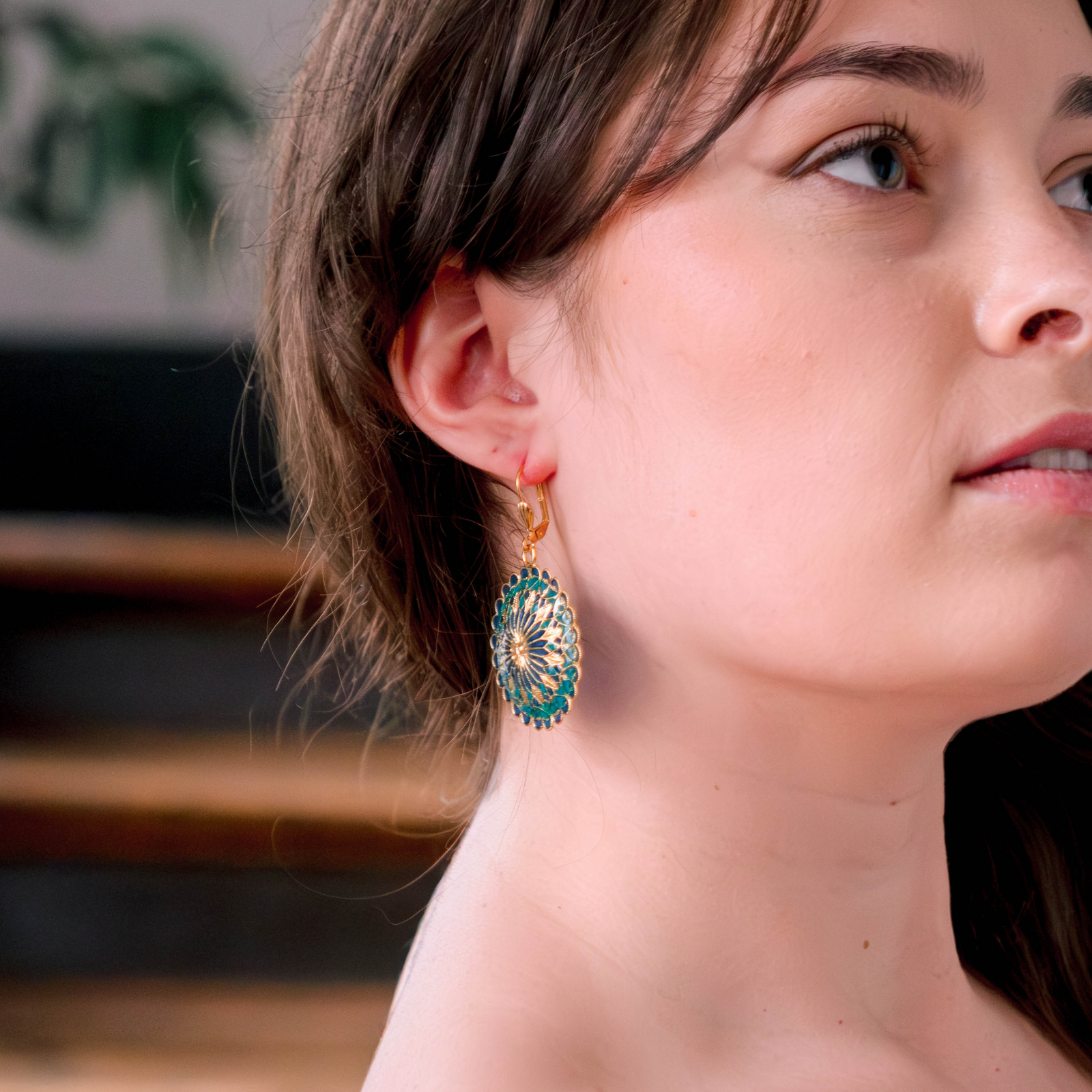 Boucles d'oreilles Notre Dame dorées