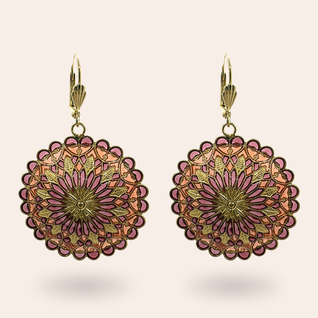 Boucles d'oreilles Notre Dame dorées