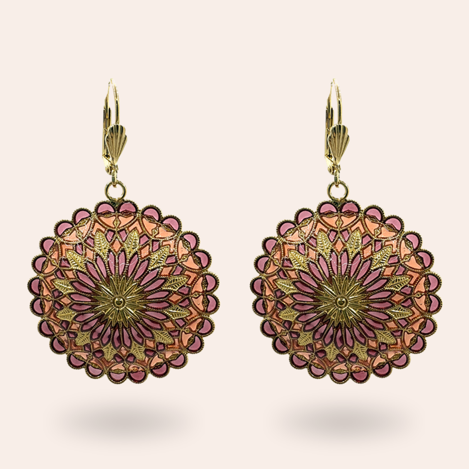 Boucles d'oreilles Notre Dame dorées