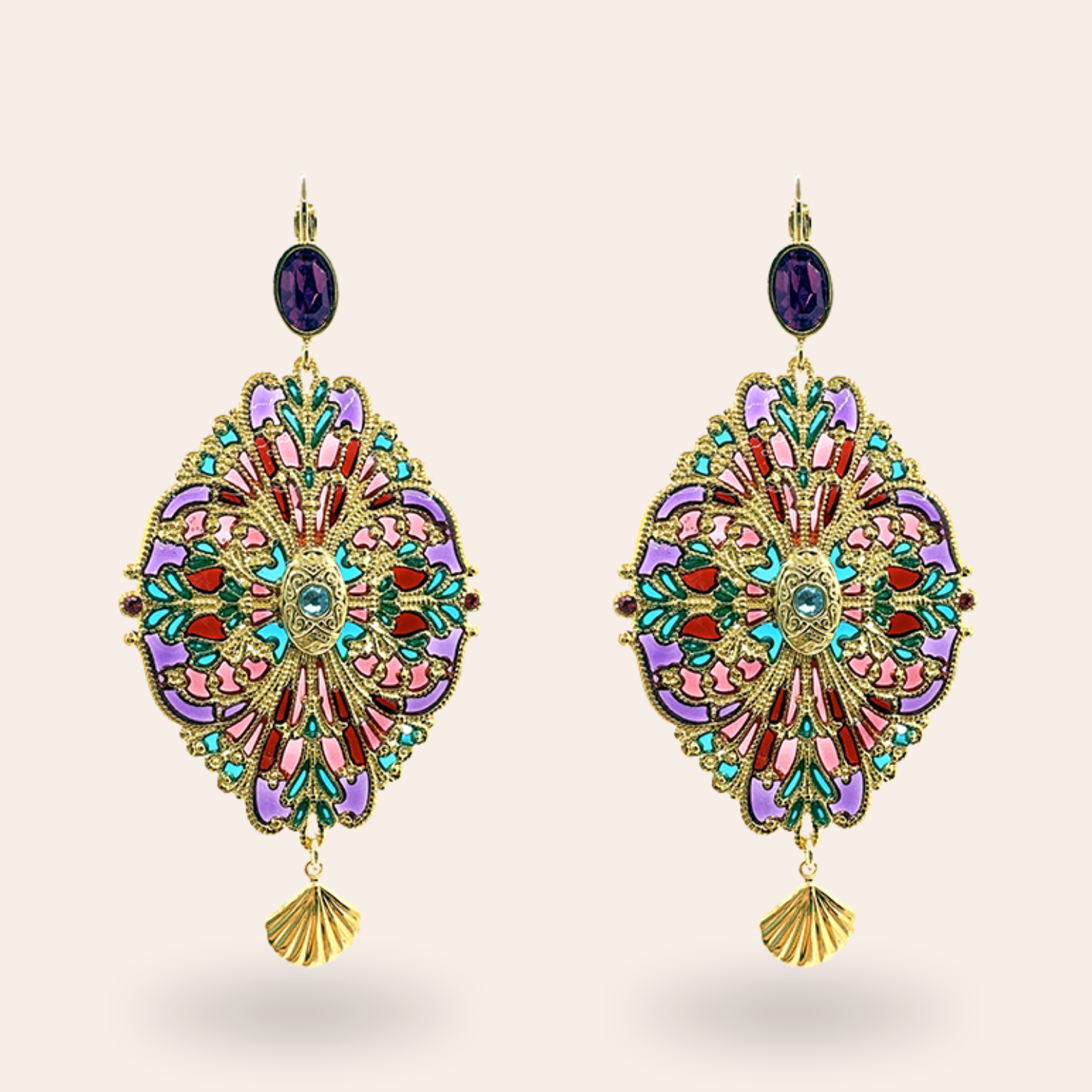 Boucles d'oreilles Chatoyante dorées
