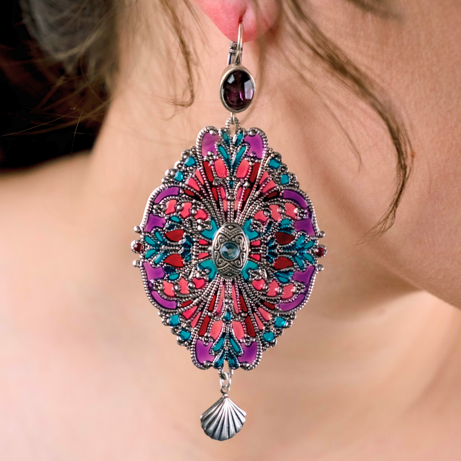 Boucles d'oreilles Chatoyante