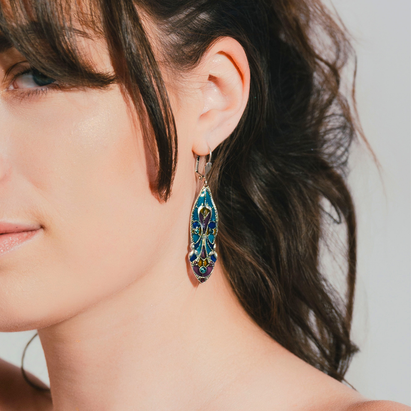 Boucles d'oreilles Mucha