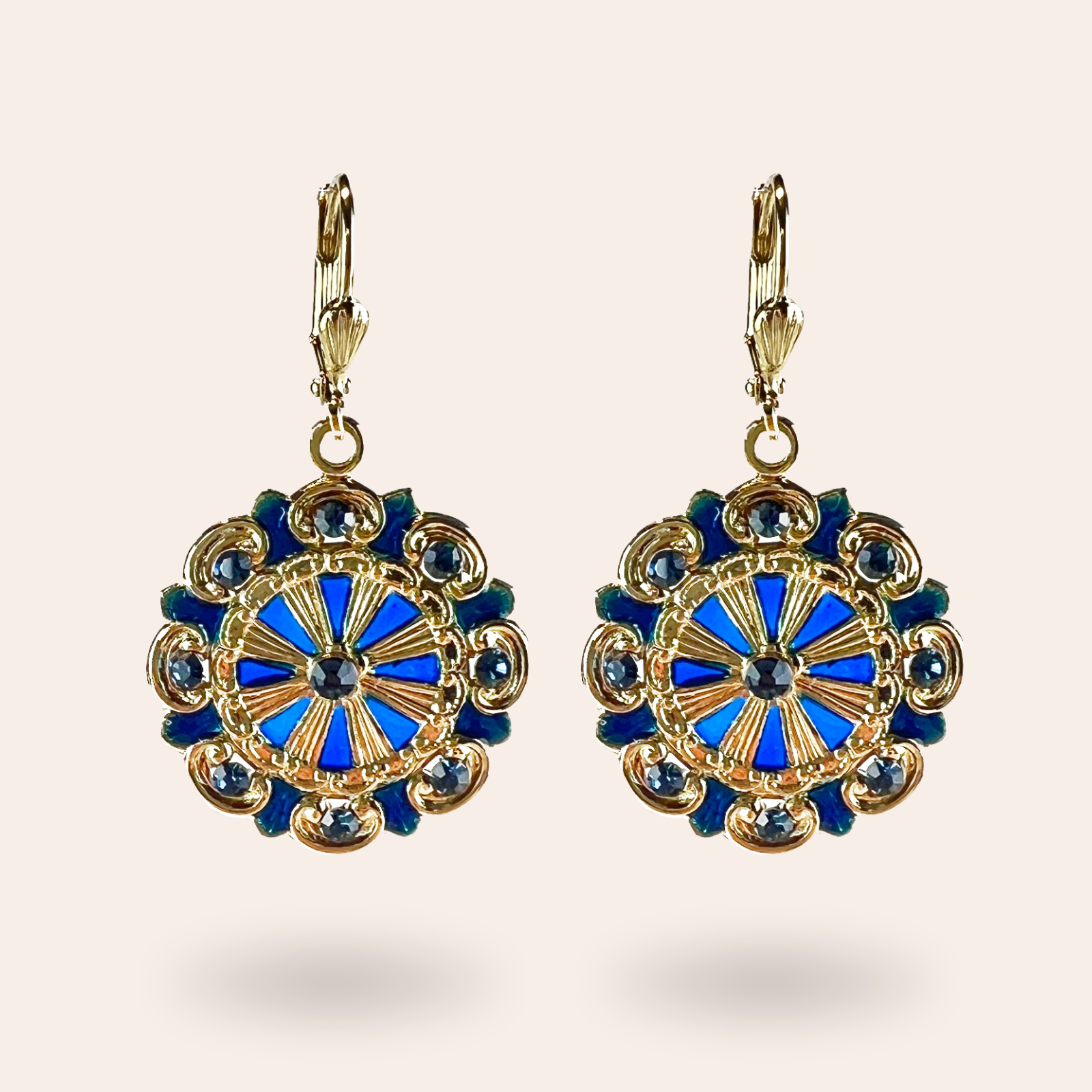 Boucles d'oreilles Suzanne dorées