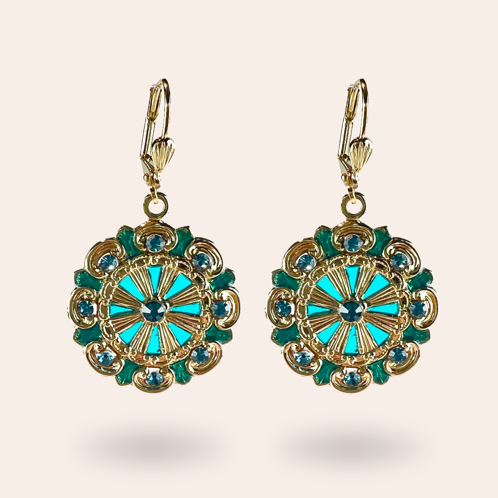 Boucles d'oreilles Suzanne dorées