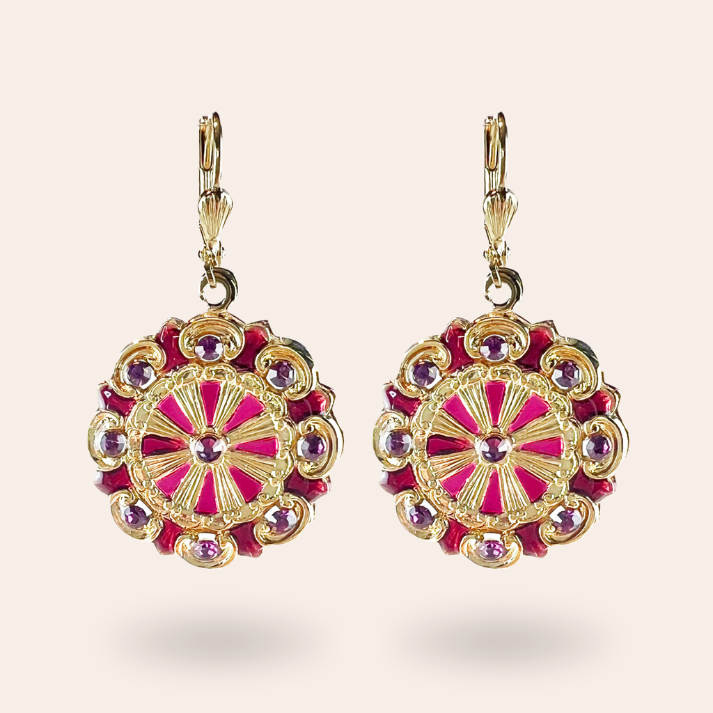 Boucles d'oreilles Suzanne dorées
