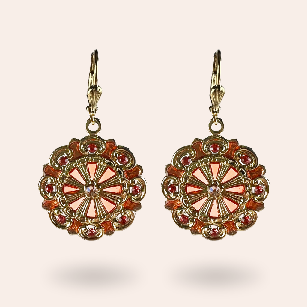Boucles d'oreilles Suzanne dorées