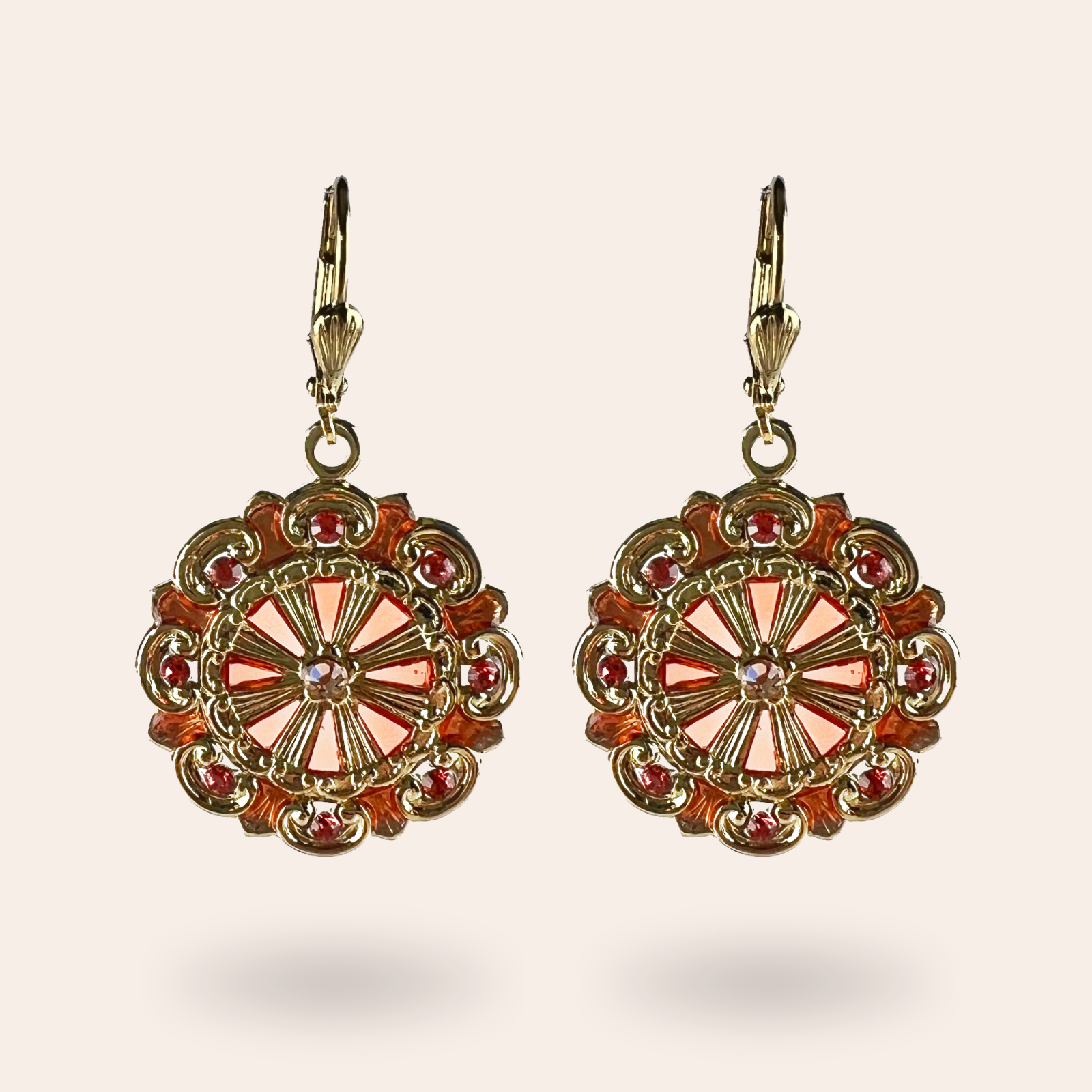 Boucles d'oreilles Suzanne dorées