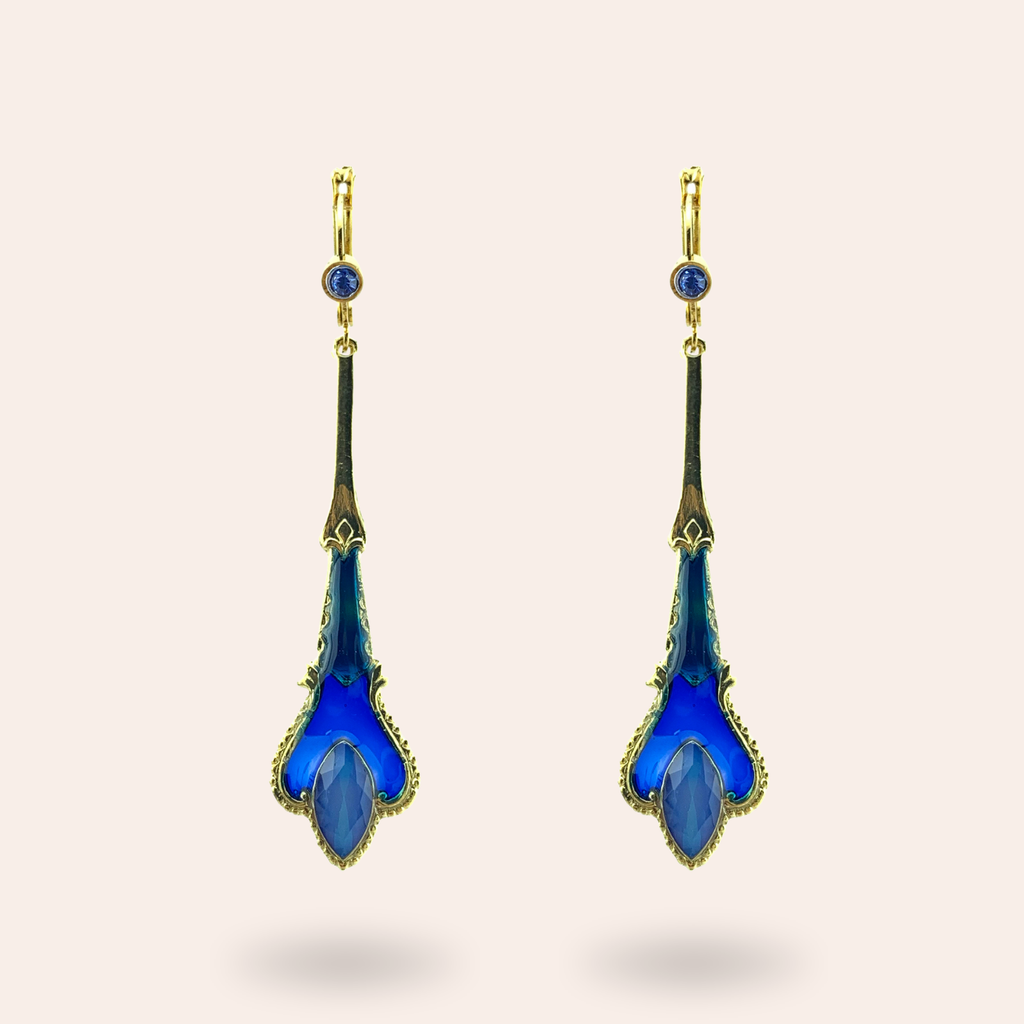 Boucles d'oreilles Chatelaine dorées
