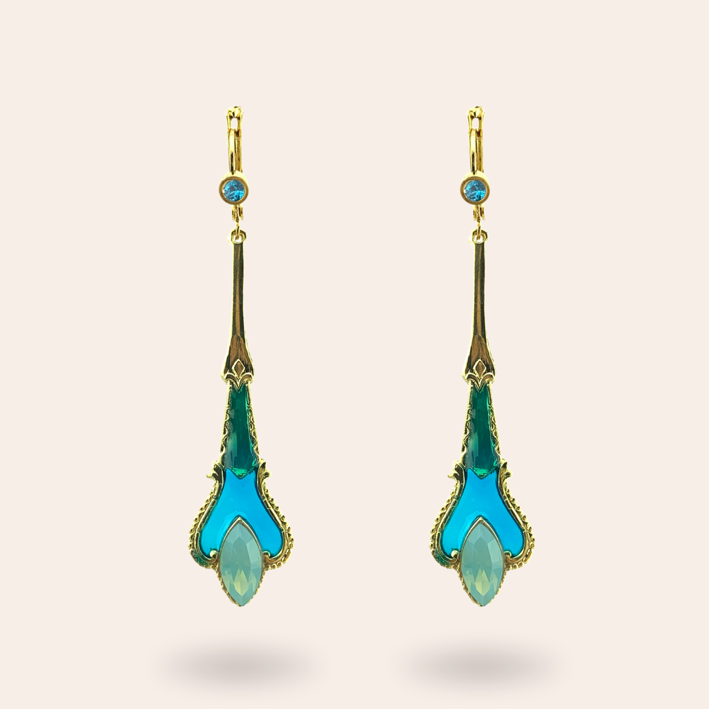 Boucles d'oreilles Chatelaine dorées