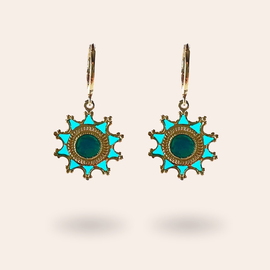 Boucles d'oreilles Philomène dorées