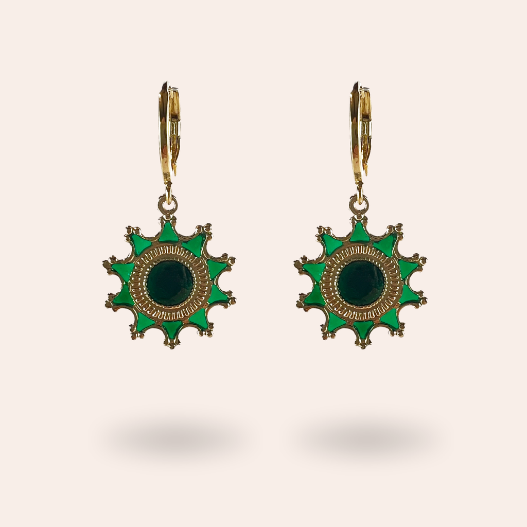 Boucles d'oreilles Philomène dorées