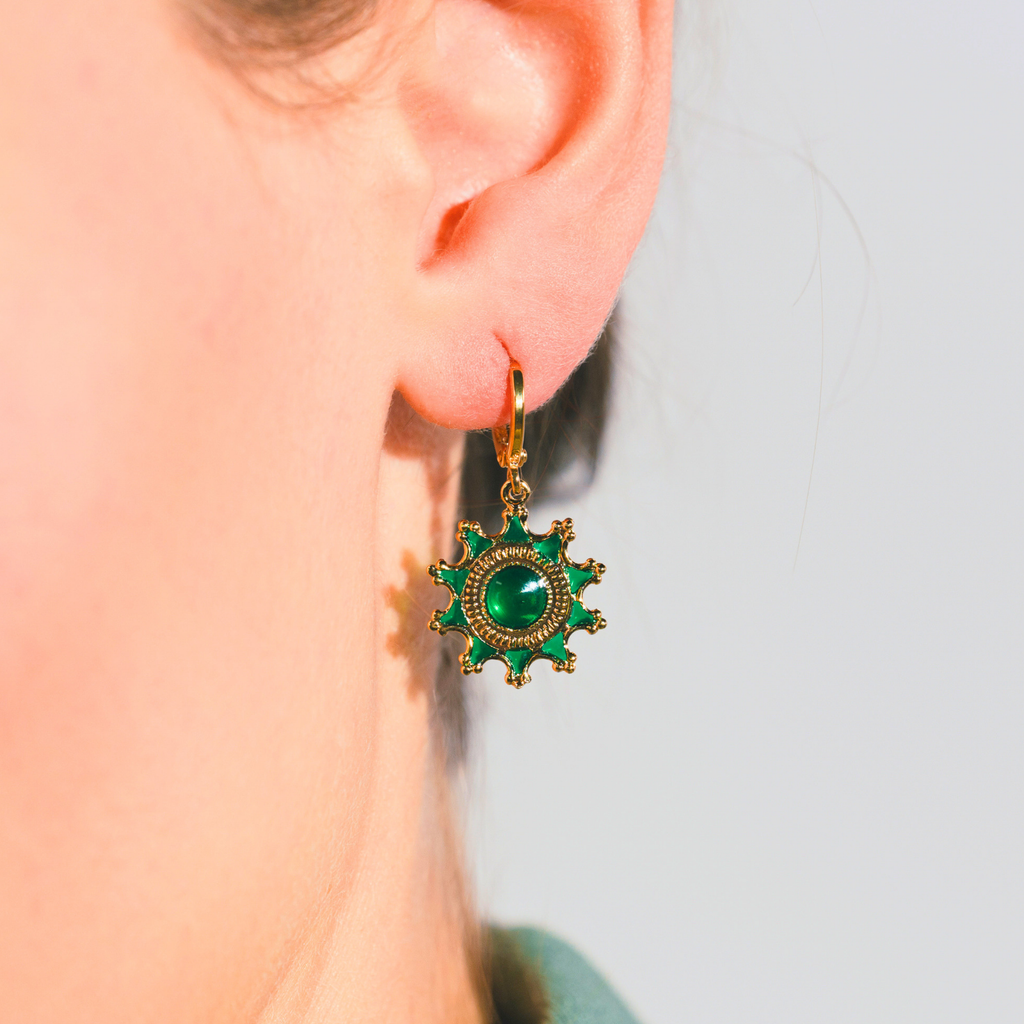 Boucles d'oreilles Philomène dorées