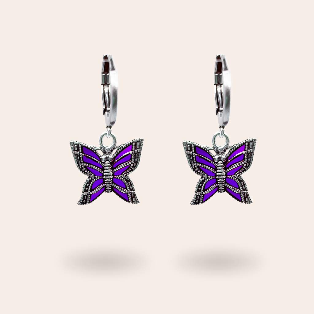 Boucles d'oreilles Lycène