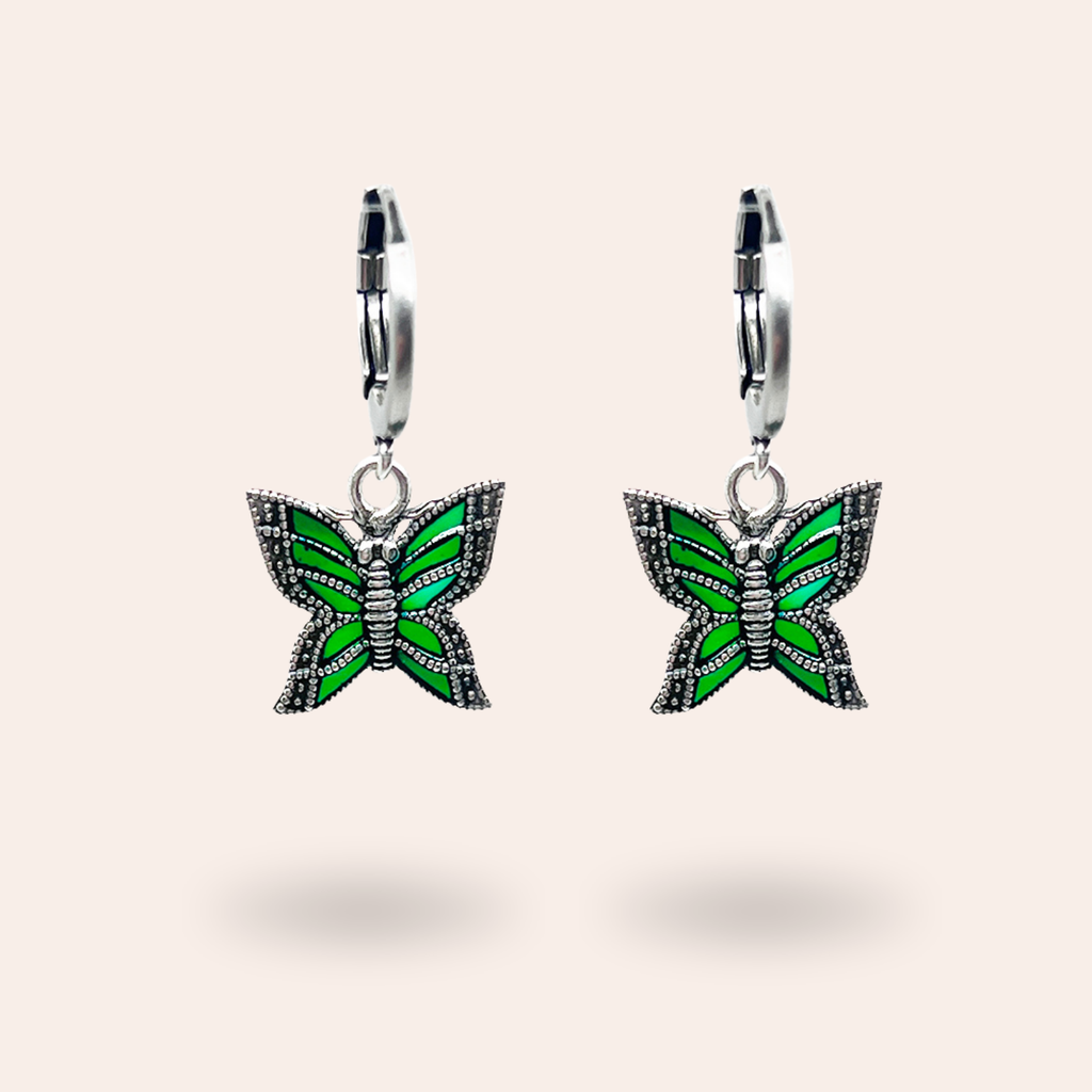 Boucles d'oreilles Lycène