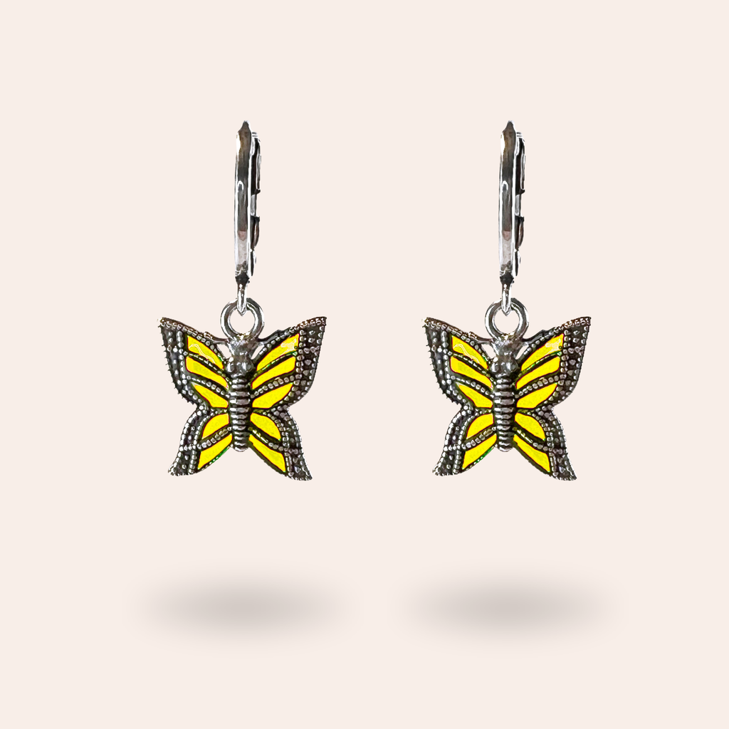 Boucles d'oreilles Lycène