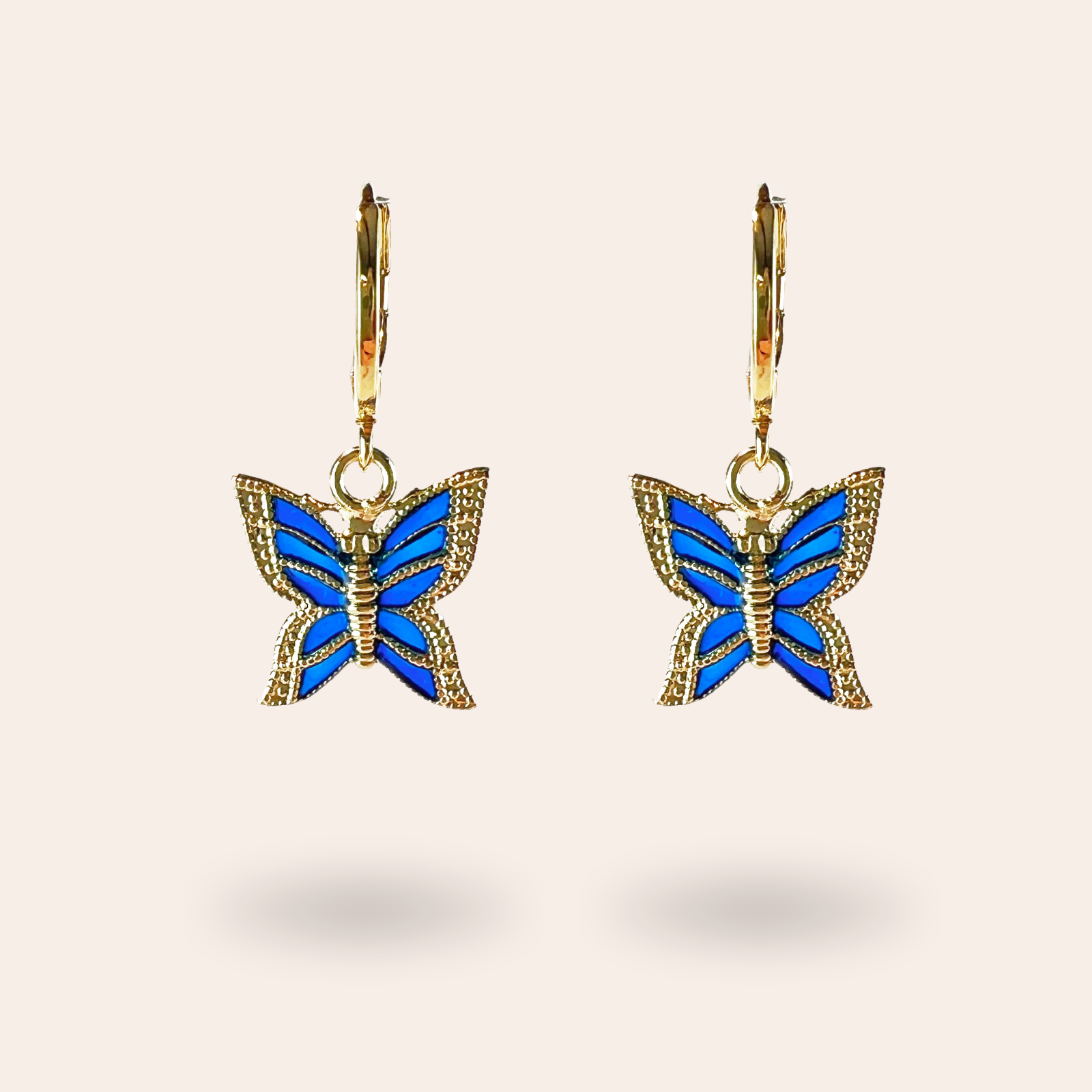 Boucles d'oreilles Lycène Dorées