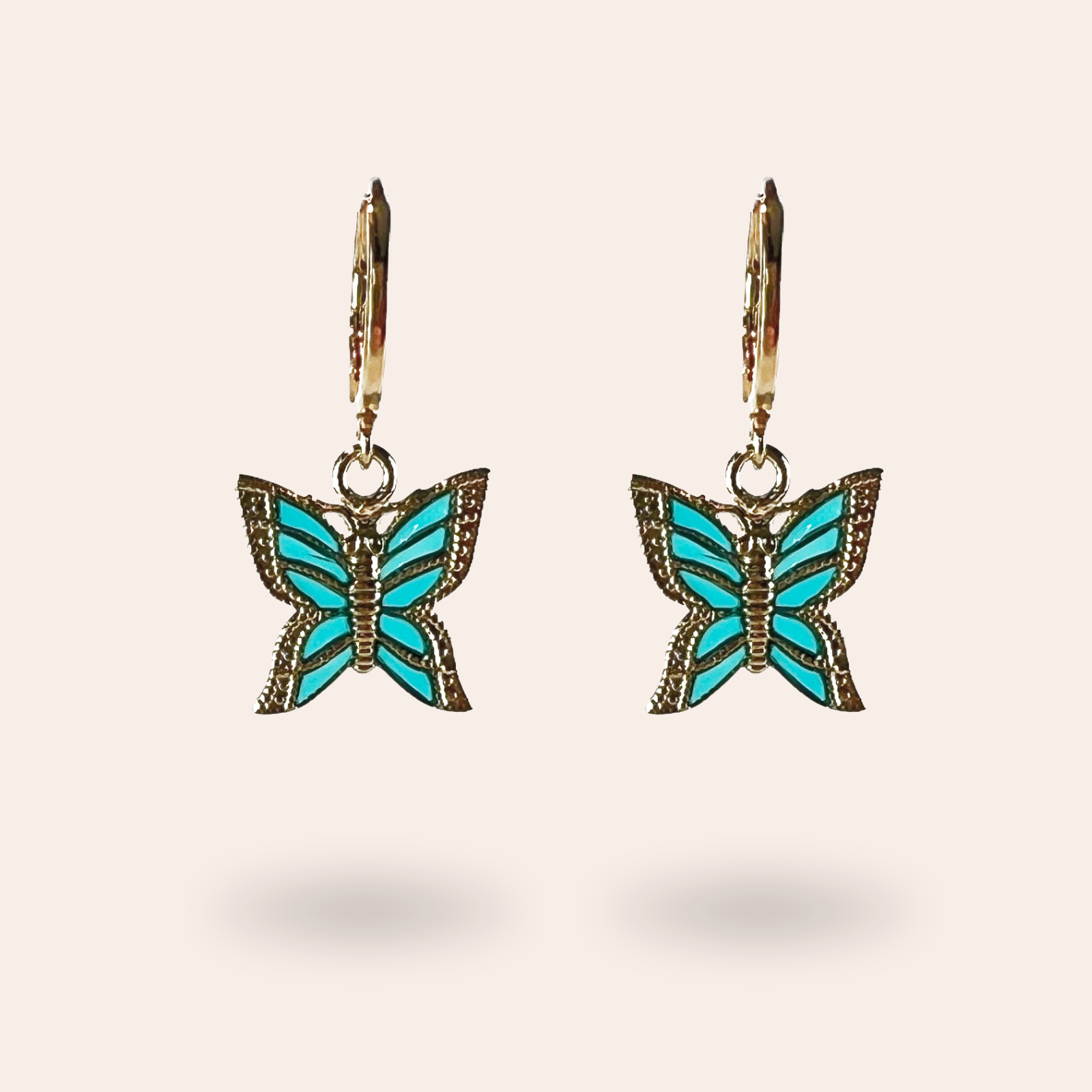 Boucles d'oreilles Lycène Dorées