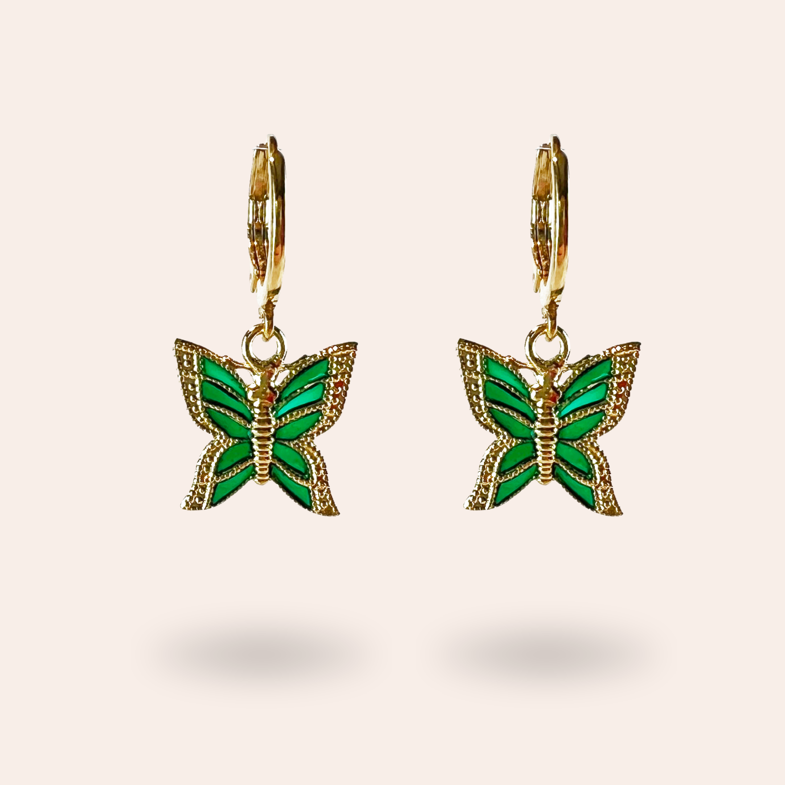 Boucles d'oreilles Lycène Dorées