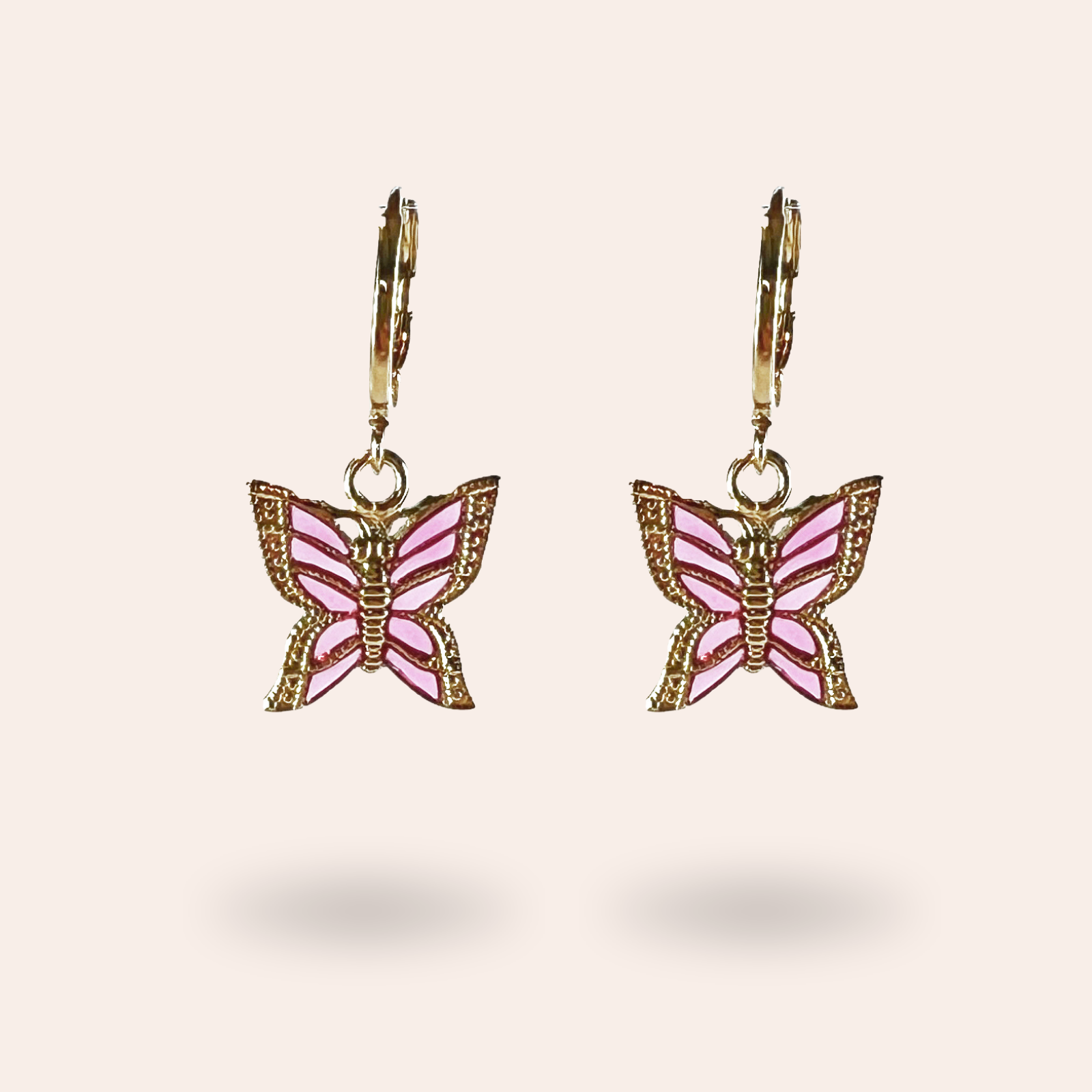 Boucles d'oreilles Lycène Dorées