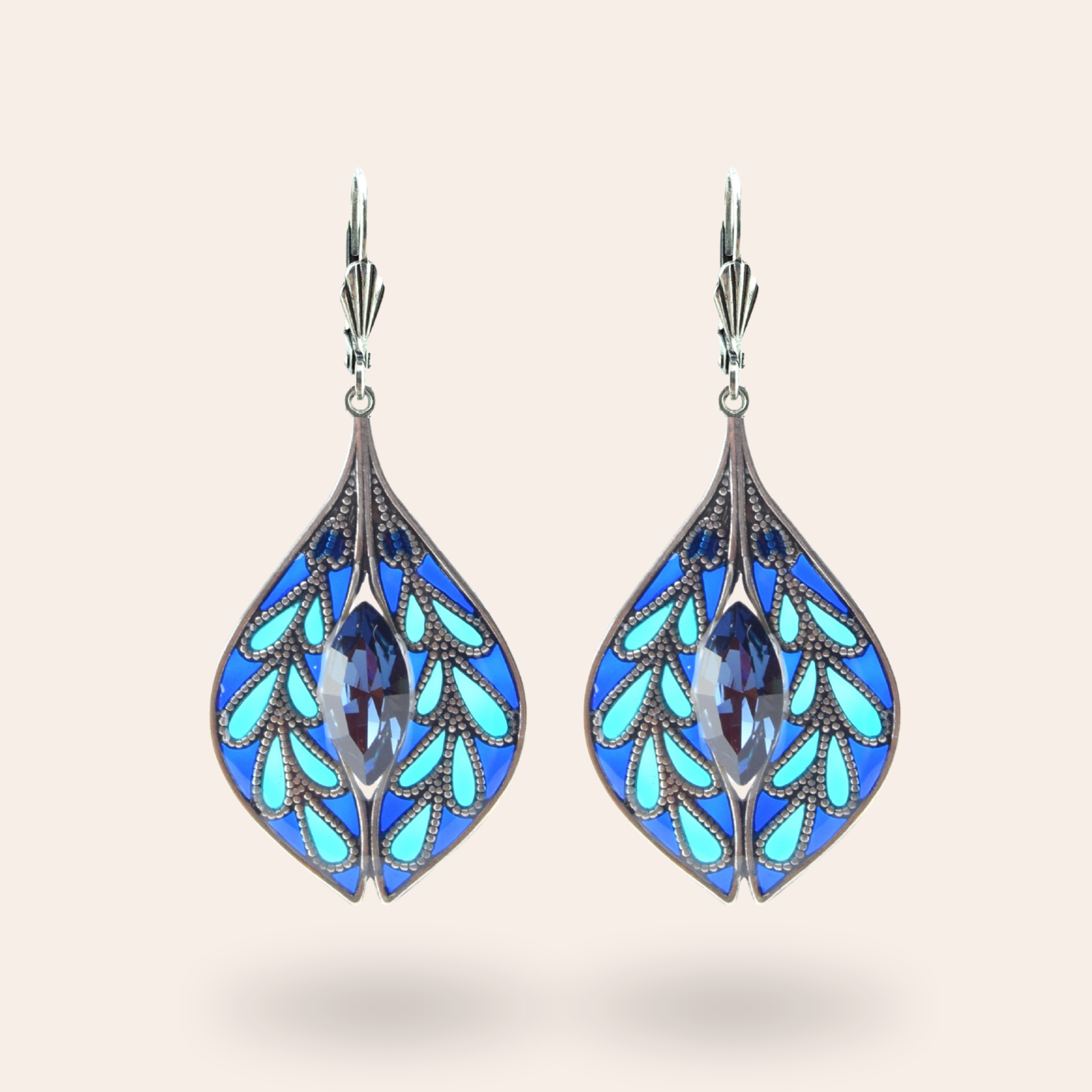 Boucles d'oreilles Gentiane