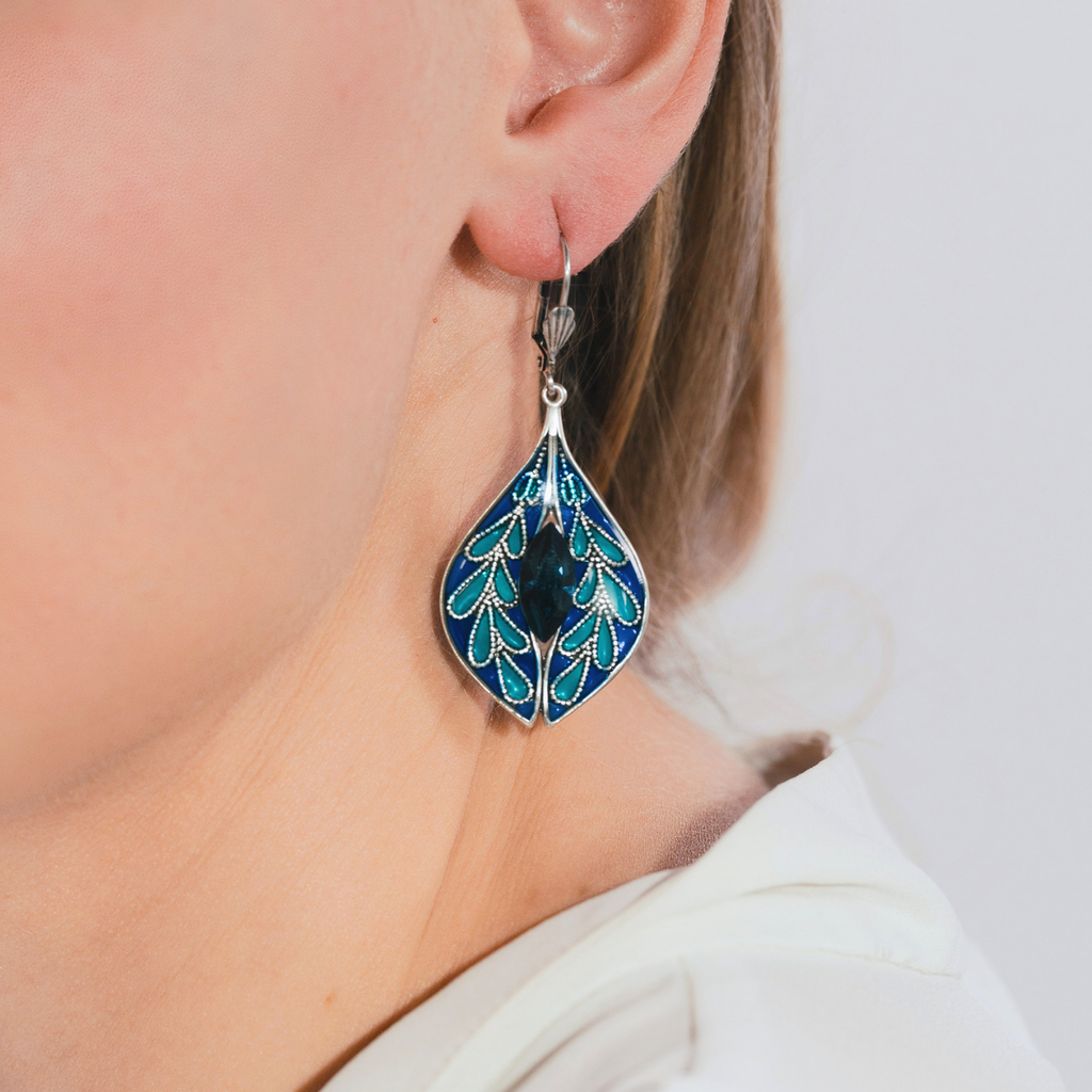 Boucles d'oreilles Gentiane