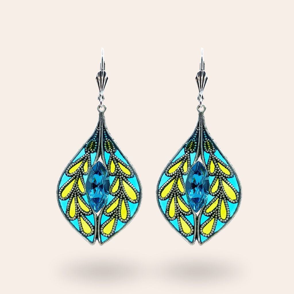 Boucles d'oreilles Gentiane