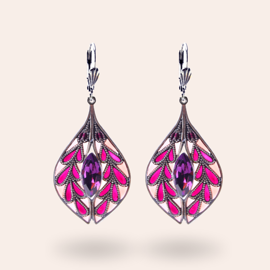 Boucles d'oreilles Gentiane