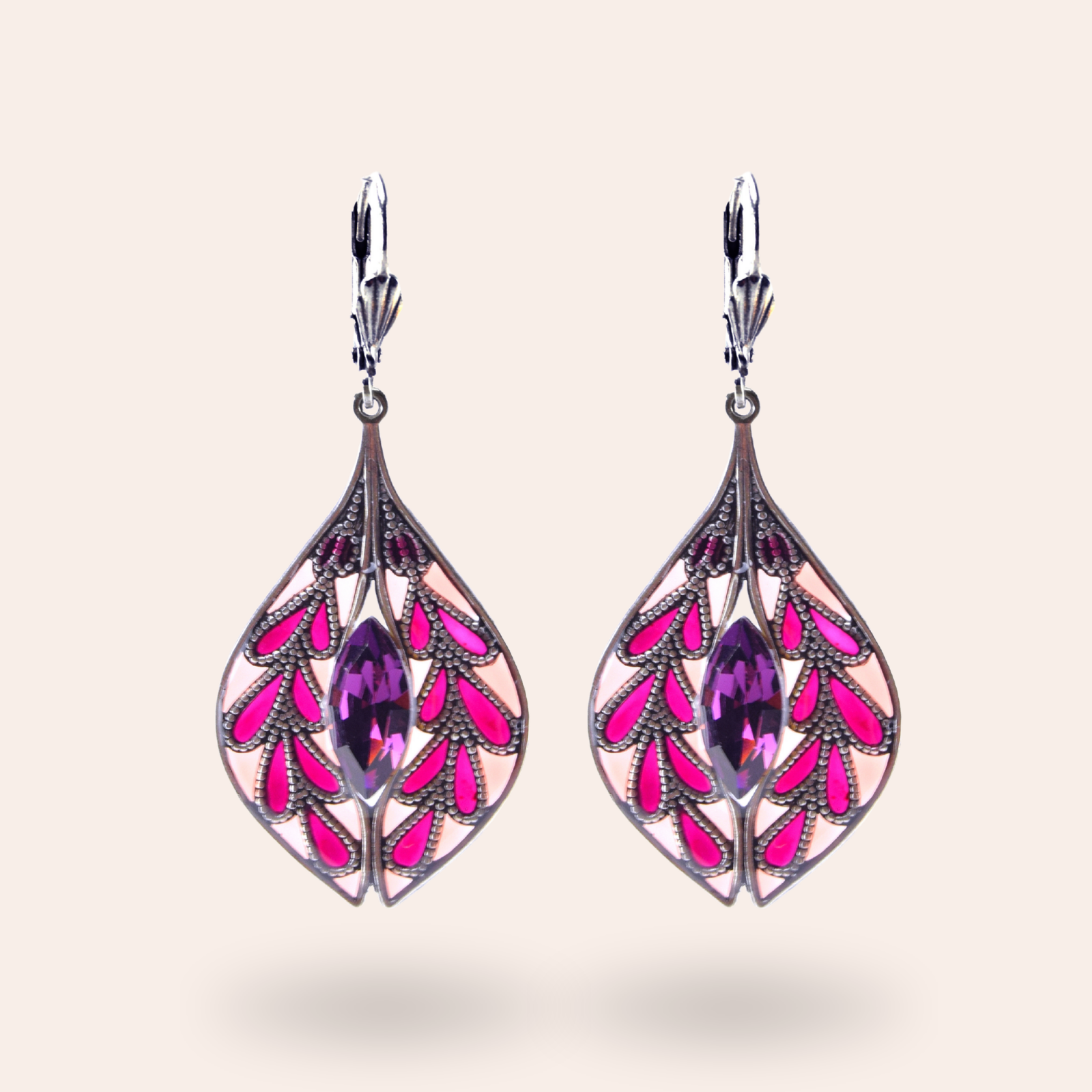 Boucles d'oreilles Gentiane